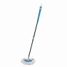 Швабра для пола Рыжий кот Торнадо, с насадкой из микрофибры, с рукояткой 85 - 115 см фото