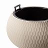 Кашпо Альтернатива Жемчужина, со вставкой, 16 л, бежевое фото