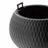 Кашпо Альтернатива Жемчужина, со вставкой, 9,7 л, графитовое фото