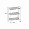 Подставка для обуви ЗМИ Женева 13, 3-х полочная, 45 x 27 x 60 см, графит фото
