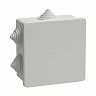 Коробка распаячная открытой установки IEK КМ41235, 85 x 85 x 40 мм, IP44, светло-серая фото