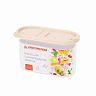 Емкость для сыпучих продуктов Альтернатива Фиеста, с клапаном, 1,2 л, бежевая фото