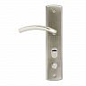 Ручка дверная на планке Нора-М 200 (96), правая, матовый никель фото