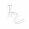 Сифон MasterProf Мини 2 в 1, 1 1/4" x 40 мм, с отводом, с нержавеющей чашкой, гофротруба 720 мм фото