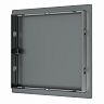 Люк-дверца ревизионная Evecs L1515N gray, пластик, нажимная, с фланцем 150 x 150 мм, 172 x 172 мм фото