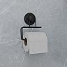 Держатель для туалетной бумаги Milardo Easy, настенный, черный матовый фото