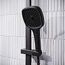 Душевая система с тропическим душем IDDIS Slide, с управлением Push Control, черная матовая фото