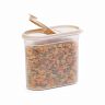 Емкость для сыпучих продуктов Альтернатива Фиеста, с клапаном, 1,65 л, бежевая фото