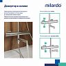 Душевая система с тропическим душем Milardo Ideal Spa ILSSBTHM06, с термостатом, хром фото