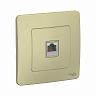 Розетка компьютерная RJ45 Systeme (Schneider) Electric Blanca BLNIS045007, встраиваемая, бежевая фото