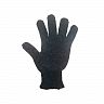 Перчатки трикотажные полушерстяные (30%), 50 - 55 г, черные фото