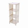 Этажерка Альтернатива Лайт, 4 секции, 31,5 x 32,7 x 86 см, слоновая кость фото