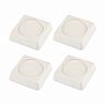Антивибрационные подставки Рыжий кот для бытовой техники, квадратные, 4 шт, белые фото