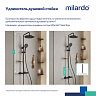 Душевая система с тропическим душем Milardo Ideal Spa, черная матовая фото