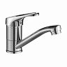 Смеситель для раковины с поворотным изливом Decoroom DR21012, однорычажный, хром фото