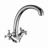 Смеситель для кухни Decoroom DR54029, двухвентильный, хром фото