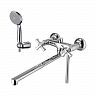 Смеситель для ванны с душем Lemark Benefit LM2512C, с длинным изливом, двухвентильный, хром фото