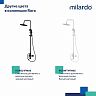 Душевая система с тропическим душем Milardo Rora, со смесителем, глянцевый хром фото