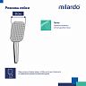 Лейка для душа Milardo Ideal Spa, 1 режим, хром фото