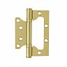 Петля накладная универсальная Нора-М 800-4" FHP STD PB, 100 x 75 x 2,5 мм, золото фото