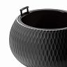 Кашпо Альтернатива Жемчужина, со вставкой, 16 л, графитовое фото