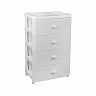 Комод четырехсекционный Альтернатива Флоран, 42,5 x 56 x 90,5 см, белый фото
