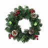 Венок новогодний Шишки и ягоды, d 30 см фото