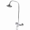 Душевая система Профсан ПСМ-514-017 (стойка, тропический душ, смеситель), однорычажный, хром фото