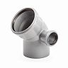 Отвод канализационный Lammin, с правым выходом 50 мм, 110 x 45° фото