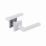 Ручка дверная Нора-М 108К AL, белая фото