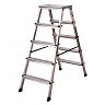 Стремянка двухсторонняя Новая высота NV 2120, алюминиевая, 2 x 5 ступеней, 3,1 м фото