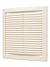 Вентиляционная решетка Era 2020РЦ Ivory, пластиковая, с сеткой, 200 x 200 мм фото