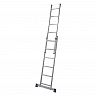 Лестница-стремянка двухсекционная Alumet H2 5211, алюминиевая, 2 x 11 ступеней, 3,1 - 5,06 м фото