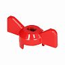Ручка-бабочка для крана усиленная MasterProf, 1/2"- 3/4", красная фото