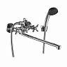 Смеситель для ванны с душем Decoroom DR53043, с длинным изливом, двухвентильный, хром фото