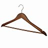 Вешалка для одежды Рыжий кот, с перекладиной, 45 x 23 x 1,2 см, коричневая фото