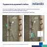Душевая система с тропическим душем Milardo Ideal Spa, с термостатом, хром фото