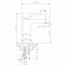 Смеситель для раковины с коротким изливом Rossinka W35-12, однорычажный, белый/хром фото Смеситель для раковины с коротким изливом Rossinka W35-12, однорычажный, белый/хром фото
