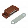 Защелка мебельная магнитная Нора-М №4, 42 мм, коричневая фото