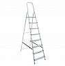Стремянка Новая высота NV 1110, алюминиевая, 8 ступеней, 2,44 м фото