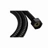 Шланг для душа Рыжий кот, нержавеющая сталь, 1,5 м, черный фото