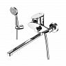 Смеситель для ванны с душем Lemark Nero LM0251C, с длинным изливом, однорычажный, хром фото