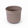 Горшок для цветов Альтернатива Сканди, 2 л, какао фото Горшок для цветов Альтернатива Сканди, 2 л, какао фото