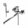 Смеситель для ванны с душем Lemark Linara LM0451C, с длинным изливом, однорычажный, хром фото