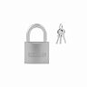 Замок навесной Нора-М ЗН-808, 3 ключа, 38 мм, серебро фото