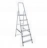 Стремянка Новая высота NV 1110, алюминиевая, 6 ступеней, 1,97 м фото