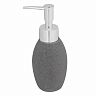 Дозатор для жидкого мыла Рыжий кот Гранит, полистоун, серый фото