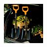 Лопата штыковая укороченная Plantic by Fiskars Terra, с черенком и ручкой, 810 мм фото