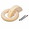 Ручка-кольцо дверная Банные штучки, 115 мм, липа фото