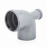 Отвод канализационный Lammin, с тыльным выходом 50 мм, 110 x 87,5° фото